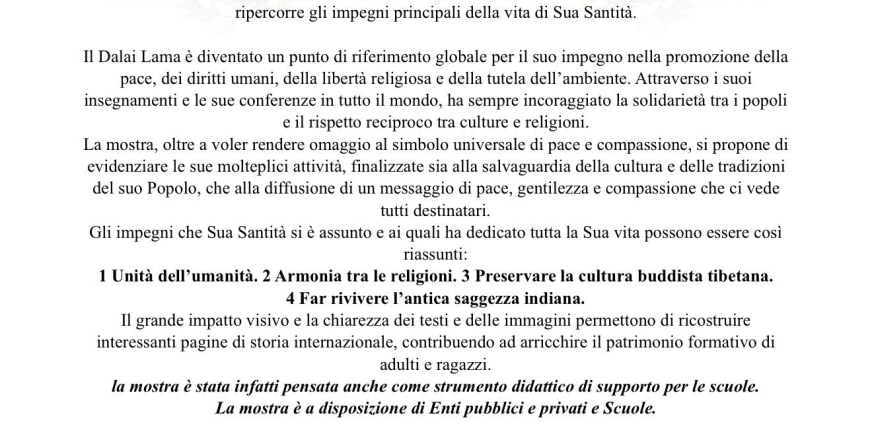 MOSTRA ITINERANTE PER L'ANNO DEL COMPASSIONE 