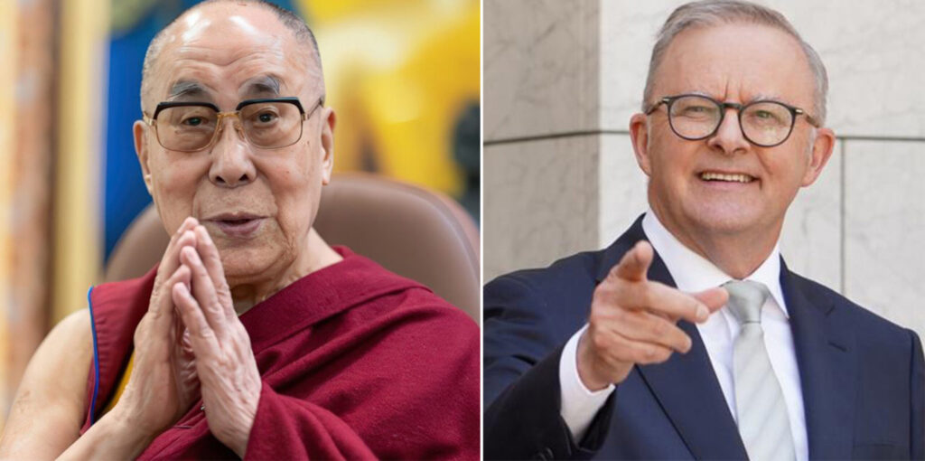 Sua Santità il Dalai Lama si congratula con Anthony Albanese per la sua rielezione a Primo Ministro dell’Australia